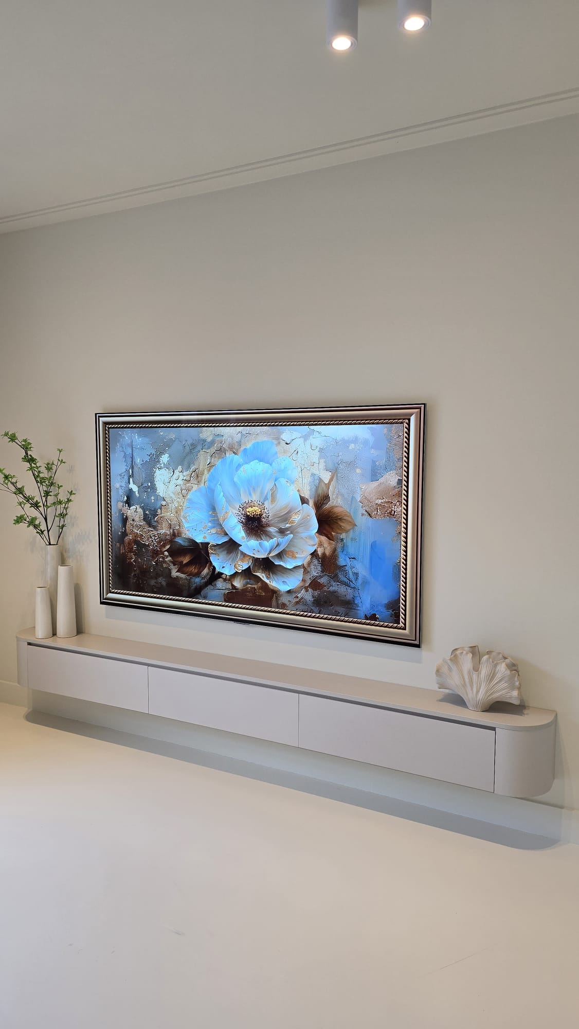 Tv-meubel in Japandi-stijl